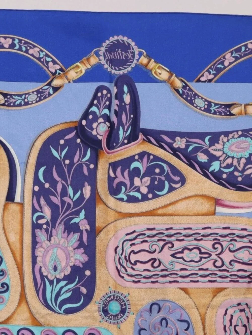 HERMES Carre 90 Scarf Silk 